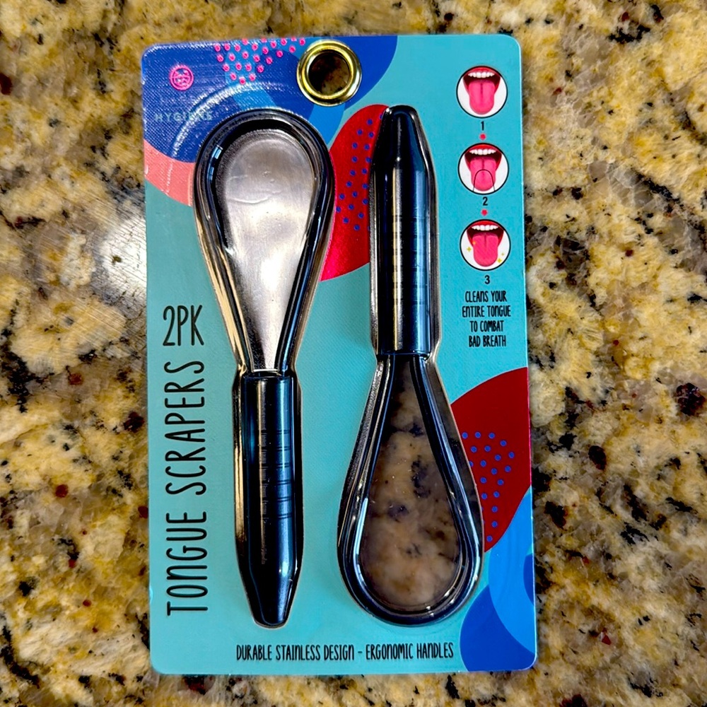 Tongue Scrapers 2-Pack - Black